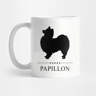 Papillon Black Silhouette Mug